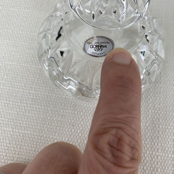 Gorham Althea Crystal Sugar Bowl Jeweler Trinket Ring Holder - Germany - Picture 9 of 12